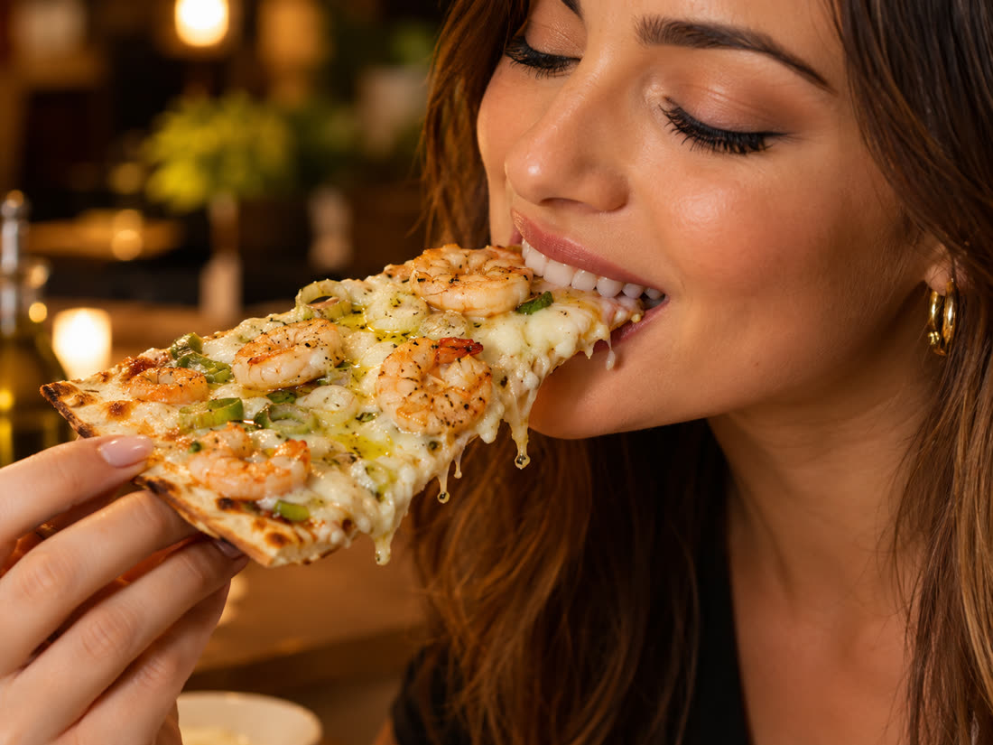 A mordida na pizza Otto