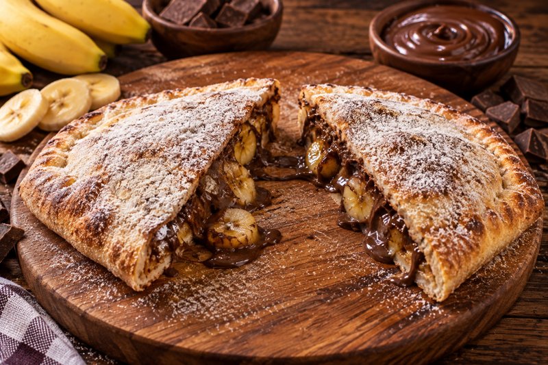 Calzone de Chocolate com Banana da Otto