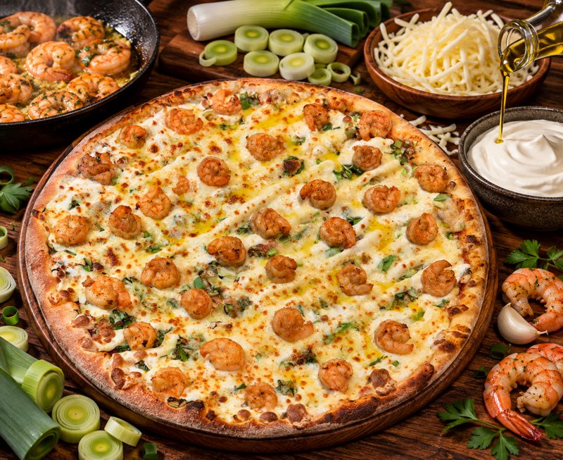 Pizza Camarão Miami da Otto